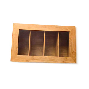 Venta directa de fábrica de cajas de té de bambú natural, cajas de almacenamiento multifuncionales para el hogar, naturales y ecológicas. - Product Image 2