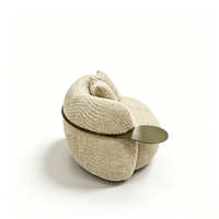 Canapé sectionnel carré moderne en tissu chenille, avec dossier rembourré en coton, design français, pour salon - Vente en gros usine