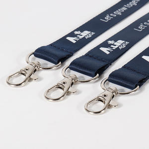 Toptan kişiselleştirilmiş boş Polyester rozet serigraf baskı boyun askıları boş anahtar baskı logo ile özel kordon özel - Product Image 2
