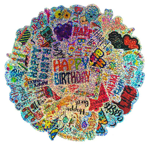 Meilleure vente ensemble d'autocollants gonflés d'anniversaire pour carte d'anniversaire décoration de fête bannières fête faveur cadeau personnalisé <span class=keywords><strong>Scrapbooking</strong></span> - Product Image 5