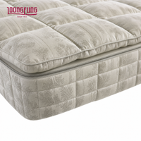 Matelas hybride enroulable personnalisé LOONGFUNG à prix compétitif avec surmatelas extra épais et ressorts ensachés en mousse de charbon de bambou