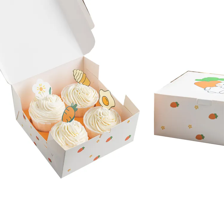 Good LOOK kotak Cupcake Mini ramah lingkungan, kotak kemasan makanan, wadah kue roti