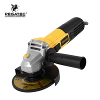 Meuleuse d'angle électrique industrielle filaire puissante avec interrupteur à glissière 900W 11000 tr/min, disque de meulage polyvalent inclus