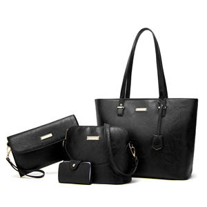 Nouvel ensemble de sacs fourre-tout en cuir PU quatre pièces pour femmes, sac à bandoulière grande capacité toutes saisons - Product Image 6