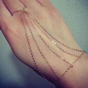 Nueva Cadena de Mano para Mujer, Cadena de Mano de Metal Exquisita con Diseño de Eslabones Únicos, Gran Venta - Product Image 5