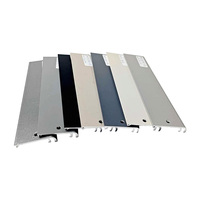 Profilé de plinthe LED en aluminium série 6000 personnalisé, vente en gros, extrusion de sol, découpe et pliage, décorations