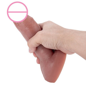 Pene <span class=keywords><strong>de</strong></span> Silicona Líquida <span class=keywords><strong>de</strong></span> Lujo Hiperrealista con Ventosa Mega y Eje Articulado para el Placer Femenino Adulto - Product Image 4