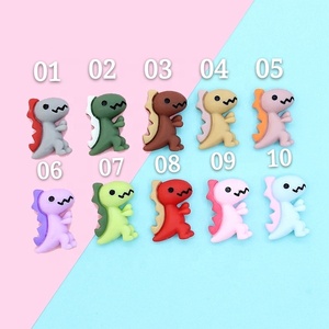 Accesorios de Resina de Dinosaurio Pequeño y Adorable de Corea del Sur, Redecilla para el Cabello DIY, Adorno Creativo para la Cabeza, Joyería de Moda - Product Image 2