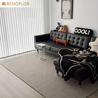 Tapis de salon de grande taille, style Wilton, minimaliste, décoratif, à fleurs, imperméable, super doux, en laine PP, lavable en machine