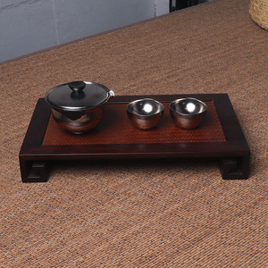 Bamboo <b>Tea</b> <b>Set</b> With Lid Square Tray Handmade Traditional Chinese Kung Fu <b>Tea</b> <b>Set</b> Afternoon <b>Tea</b> - Product Image 3