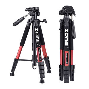 Trépied portable en alliage d'aluminium Zomei de 187 cm/73,6 pouces de hauteur pour <span class=keywords><strong>appareil</strong></span> <span class=keywords><strong>photo</strong></span> reflex numérique Canon Nikon, support de téléphone pour photographie panoramique à 360 degrés - Product Image 1