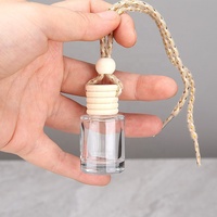 Bouteille en Verre Cylindrique Transparente Personnalisable 5ml 8ml 10ml, Diffuseur de Parfum Suspendu pour Voiture