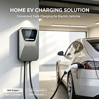Borne de recharge murale AC pour véhicules électriques 22 kW avancée, triphasée 32A, chargeur intelligent avec DLB, RFID, WiFi, protection IP55, station de recharge domestique pour VE