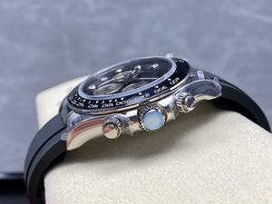 Montre de luxe de haute qualité avec verre saphir, acier inoxydable, diamètre 43 mm, lunette chronographe, sur mesure - Product Image 2