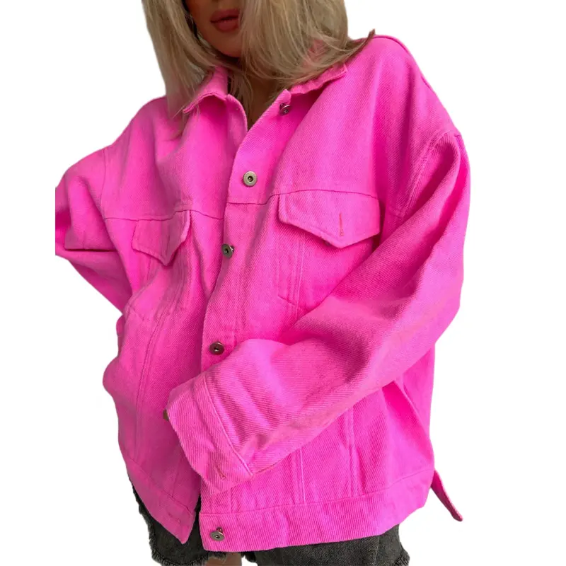 KYプラスサイズのレディースジャケット、ボタンフロントレディースジャケットとコートブレザーラグジュアリーコート女性用