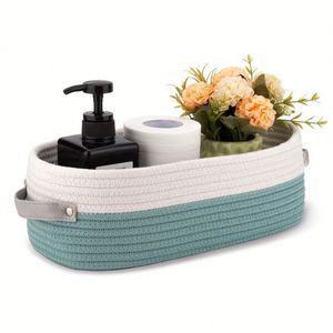 Panier de rangement Boho Decor Paniers pour l'organisation Panier décoratif tissé pour toilette de comptoir - Product Image 4