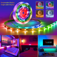 Noir PCB blanc pcb double couche DC12V 5m WS2812B WS2812 WS2811 Led pixel bande 30/60 leds smart RGB couleur led bande lumineuse