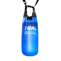 Sac de filtration d'eau en TPU à alimentation par gravité pour l'extérieur, portable, pliable, pour le camping et la randonnée, capacité de 3000 ml, étanche et anti-fuite