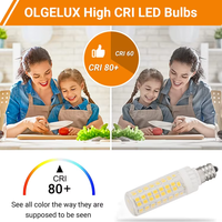 E12 Lampe à maïs à intensité variable E11 E12 Dimmable 8w 120V BA15D GY6.35 Corps en céramique Lampe à maïs à LED 2700K Blanc chaud E11 E12 G4 G9 Ampoule à LED