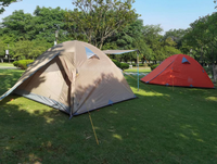 Tente professionnelle d'extérieur à poteaux en aluminium |   Tente pour 3-4 personnes |   Tente imperméable 4 saisons pour l'alpinisme, le camping et la pêche