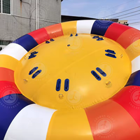 Équipement de jeux aquatiques flottants en gros d'usine, bateau disco gonflable UFO pour sports nautiques