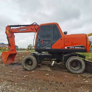 รถขุดล้อยาง Doosan DX150W/DH150W มือสอง ขนาด 15 ตัน ยางยาง ได้รับการรับรองมาตรฐาน CE รุ่นปี 2023 เครื่องยนต์จากเกาหลี - Product Image 1