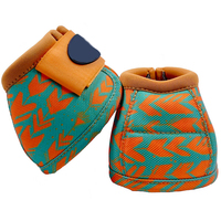 Bottes de cloche de cheval de bord d'équipement de cheval colorées d'impression de nouveau design bottes de cloche de cheval protectrices de jambe de logo personnalisé