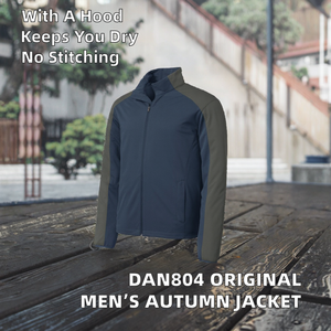 Blouson d'hiver décontracté pour homme ODM - Imperméable, à capuche, en nylon, avec fermeture éclair frontale et broderie floquée - Product Image 2