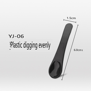 Applicateur électroplaqué de 6 cm pour crème de maquillage, bâton de maquillage en métal, accessoire cosmétique, outil de beauté, bâton de <span class=keywords><strong>massage</strong></span>, cuillère - Product Image 3