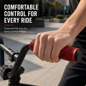 Poignées de guidon de vélo BMX antidérapantes en TPE de 165 mm, confortables et texturées, 11 couleurs, vente en gros - Product Image 6