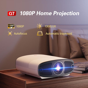 Toumei โปรเจคเตอร์ <span class=keywords><strong>Q7</strong></span>สมาร์ททีวี4K พร้อม WiFi และบลูทูธโปรเจคเตอร์โฮมเธียเตอร์สำหรับใช้งานในร่ม/กลางแจ้ง - Product Image 2