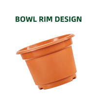 Grands pots de fleurs modernes en plastique PP léger et durable avec trou de drainage pour balcon, jardin extérieur, aménagement paysager, pépinière, vente en gros