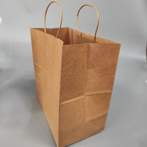 Bolsas de papel Kraft marrón personalizadas, duraderas y ecológicas, cupón de 1000 $ para compras al por mayor - Product Image 4