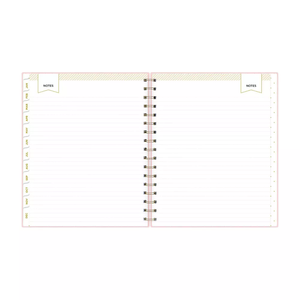 Impresión de logotipo personalizado planificador de alambre doble cuero negro estampado en oro A5 Juego de Cuaderno banda elástica encuadernación de hojas sueltas encuadernado en espiral - Product Image 6