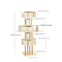 Décoration de mariage moderne de haute qualité avec grand support métallique, décoration suspendue en acrylique pour allée et scène en forme de T