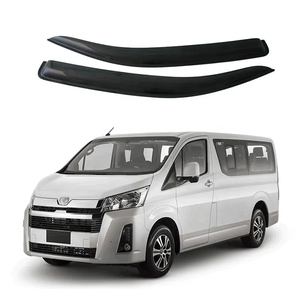Pour TOYOTA Hiace <span class=keywords><strong>2019</strong></span> + voiture fenêtre soleil pluie ombre visières bouclier abri protecteur couverture cadre autocollant extérieur accessoires - Product Image 1