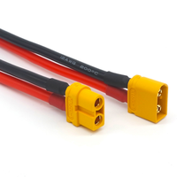 Fabricant de faisceaux de câbles de batterie personnalisés, faisceau de câbles avec connecteur mâle XT60 vers femelle pour vélo électrique