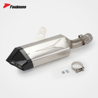 Système d'échappement de moto en fibre de carbone 3D à prix de gros Forsound Factory pour R1250GS, R1200GS, R1300GS