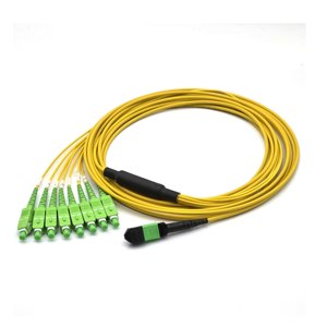 Cable de Fibra Óptica RUIARA MPO SC APC <span class=keywords><strong>OM5</strong></span> de 8 Núcleos (SC/MPO Breakout) con Cubierta LSZH, 1m de Longitud, Garantía de 12 Meses para Redes FTTH/Wi-Fi - Product Image 1