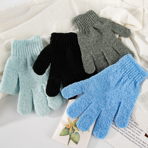 1 Paire de <span class=keywords><strong>Gants</strong></span> de Douche Exfoliants Corporels en Nylon Réutilisables pour Hommes et Femmes, Nettoyage Profond Doux pour la Peau - Product Image 5