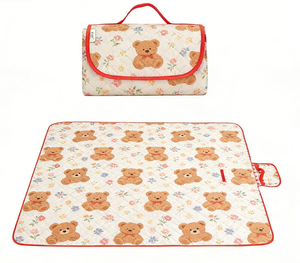 Coperta da <span class=keywords><strong>Picnic</strong></span> Portatile in Tessuto Oxford Impermeabile Pieghevole con Maniglia per Campeggio, Spiaggia e Parco - Product Image 1