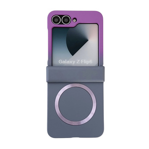 Bisagra magnética con degradado de doble color, funda dura mate de cuerpo completo para <span class=keywords><strong>Samsung</strong></span> Galaxy <span class=keywords><strong>Z</strong></span> <span class=keywords><strong>Flip</strong></span> 7 FE 6 5 4 3, funda de carga inalámbrica - Product Image 6