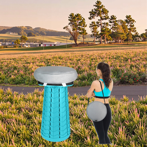 New Combos Portable Outdoor <strong>Stool</strong> <strong>Collapsible</strong> Telescopic Retractable <strong>Stool</strong> with Storage Cushion Bag - Product Image 1