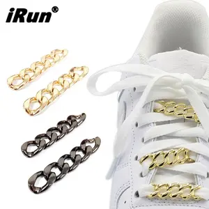 Подвески iRun для кроссовок на заказ, металлическая цепочка, шнурки для обуви с замком на шнурках, подвесная петля для украшения аксессуаров Air Sneaker