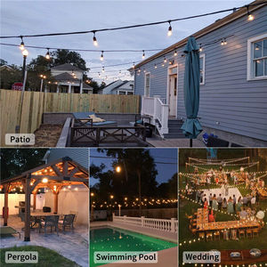 <span class=keywords><strong>Guirnalda</strong></span> de <span class=keywords><strong>Luces</strong></span> <span class=keywords><strong>LED</strong></span> Recargables de Estilo Fijo con Certificación CE ROHS UKCA, 10m 15m 20m IP65, Impermeables para Exteriores, <span class=keywords><strong>Navidad</strong></span>, Patio, Fiestas - Product Image 3