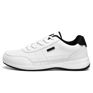 Chaussures de sport décontractées pour hommes, chaussures de printemps et d'automne, surface en cuir, imperméables, semelle souple, antidérapantes - Product Image 4