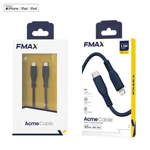 FMAX custom logo mfi for iphone cable original for Apple 30W USB2.0 fast transfer charging data cable for iphone