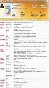 Nubia Z70 Siêu Đầy Sao Phiên Bản Đêm 6.85Inch 1.5K 144Hz <span class=keywords><strong>Android</strong></span> 15 IP69 Bụi & Chống Thấm Nước Flagship 5G Điện Thoại Thông Minh - Product Image 6