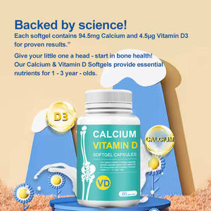 Calcio Premium con Vitamina D3 Cápsulas Softgel Huesos Fuertes - Product Image 2