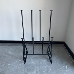 Modern Wrought Iron Shoe Rack Black Portable Boot Storage Rack Household Tall Shoe Organizer MX01 - Product Image 4